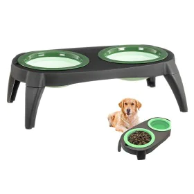 Ciotola per cani Caison Silicone 39 x 21 x 13 cm Doppia di Caison, Piatti rialzati - Rif: S7924134, Prezzo: 9,09 €, Sconto: %