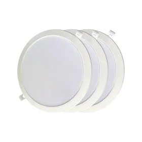 LED Downlight EDM 31567 18 W Ø 22 x 3,2 cm 3 Units (6400 K) by EDM, Ceiling Lights - Ref: S7925600, Price: 17,24 €, Discount: %