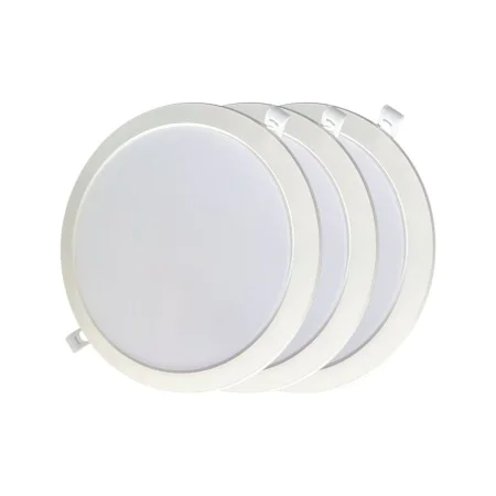 Downlight LED EDM 31568 18 W Ø 22 x 3,2 cm 3 Unités (4000 K) de EDM, Plafonniers - Réf : S7925601, Prix : 17,24 €, Remise : %