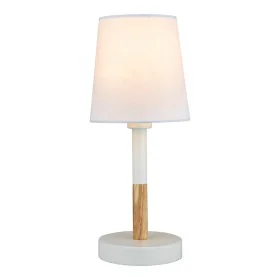 Lampe de bureau EDM 32016 Blanc Bois Acier 40 W 220-240 V Ø 13 x 32 cm de EDM, Lampes de chevet - Réf : S7925672, Prix : 19,2...