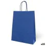 Busta di Carta Fama Blu scuro Con manici 125 g/m² 15 x 8 x 21 cm (25 Unità) di Fama, Scatole regalo e sacchetti - Rif: S84220...