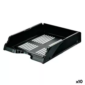 Filing Tray Esselte Black polystyrene 26 x 7,6 x 33,6 cm (10 Units) by Esselte, Letter Trays & Stacking Supports - Ref: S8424...