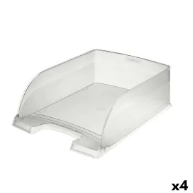 Plateau de qualification Leitz 52330003 A4 polystyrène Translucide (4 Unités) de Leitz, Corbeilles à courrier - Réf : S842483...