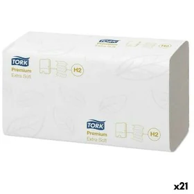 Hand-drying paper Tork Pack White (21 Units) by Tork, Paper towels - Ref: S8427788, Price: 119,28 €, Discount: %