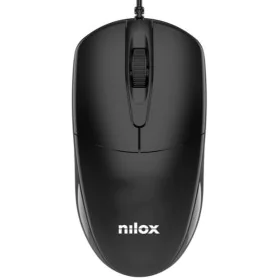 Mouse Nilox MOUSB1012 Black 1200 DPI by Nilox, Mice - Ref: S8436932, Price: 6,26 €, Discount: %