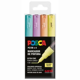 Rotulador de tinta acrílica POSCA PC-1M/4C Pastel 0,7 mm 4 Peças de POSCA, Marcadores permanentes - Ref: S8437716, Preço: 12,...