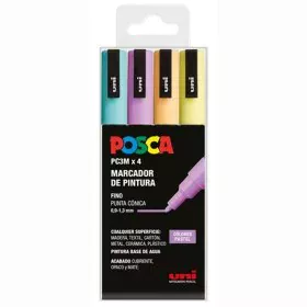 Acrylic paint marker POSCA PC-3M/4C Cake 0,9-1,3 mm 4 Pieces by POSCA, Permanent Markers & Marker Pens - Ref: S8437718, Price...