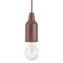 Candeeiro em Forma de Lâmpada Pull & click Nogueira de BigBuy Home, Iluminação suspensa - Ref: S8700404, Preço: 8,39 €, Desco...