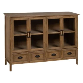 Présentoir Naturel Verre Bois d'épicéa 120 x 39 x 88,5 cm de BigBuy Home, Meubles vitrines - Réf : S8806332, Prix : 385,86 €,...