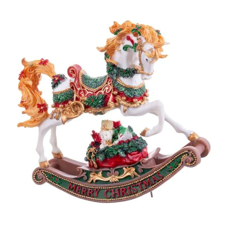 Adorno Navideño Multicolor Caballo 22 x 10 x 21 cm de BigBuy Home, Navidad - Ref: S8806632, Precio: 51,86 €, Descuento: %