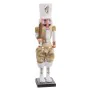 Christmas bauble White Golden Soldier 14 x 12 x 52 cm by BigBuy Home, Christmas - Ref: S8807073, Price: 31,88 €, Discount: %