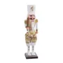 Christmas bauble White Golden Soldier 11 x 9 x 38 cm by BigBuy Home, Christmas - Ref: S8807077, Price: 21,15 €, Discount: %