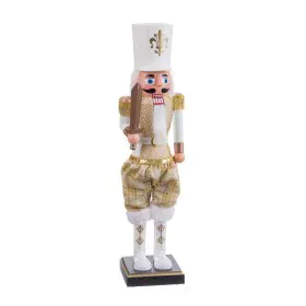 Adorno Navideño Blanco Dorado Soldado 11 x 9 x 38 cm de BigBuy Home, Navidad - Ref: S8807077, Precio: 20,30 €, Descuento: %