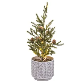 Árbol de Navidad Blanco Verde Polietileno 16 x 12 x 37 cm de BigBuy Christmas, Navidad - Ref: S8807087, Precio: 11,33 €, Desc...