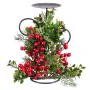 Candelabro Rosso Verde Metallo Plastica Natale 15 x 15 x 25 cm di BigBuy Home, Candelieri e portacandele - Rif: S8807098, Pre...