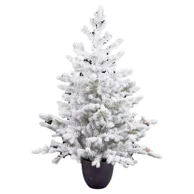 Árbol de Navidad Polietileno Piñas Nevado 40 x 40 x 90 cm de BigBuy Christmas, Navidad - Ref: S8807104, Precio: 63,62 €, Desc...