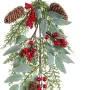 Adorno Navideño Rojo Verde Piñas 20 x 10 x 45 cm de BigBuy Home, Navidad - Ref: S8807111, Precio: 8,34 €, Descuento: %