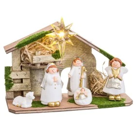 Crèche de Noël Multicouleur Polyéthylène Bois MDF 22,5 x 8,5 x 16,5 cm (5 Pièces) de BigBuy Home, Noël - Réf : S8807171, Prix...