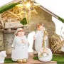 Christmas nativity set Multicolour Polyethylene MDF Wood 22,5 x 8,5 x 16,5 cm (5 Pieces) by BigBuy Home, Christmas - Ref: S88...