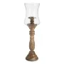 Castiçais Natural Madeira Cristal 20 x 20 x 76 cm de BigBuy Home, Candelabros e suportes para velas - Ref: S8807203, Preço: 7...