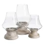 Candleholder White Wood Crystal 28 x 28 x 38 cm by BigBuy Home, Candelabras and candle holders - Ref: S8807207, Price: 56,40 ...