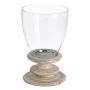 Castiçais Branco Madeira Cristal 24 x 24 x 39 cm de BigBuy Home, Candelabros e suportes para velas - Ref: S8807210, Preço: 54...