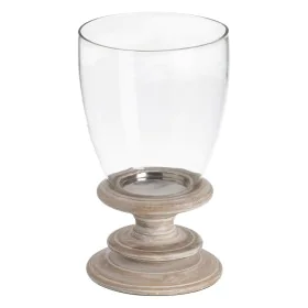 Castiçais Branco Madeira Cristal 20 x 20 x 35 cm de BigBuy Home, Candelabros e suportes para velas - Ref: S8807211, Preço: 37...