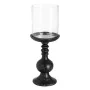 Castiçais Preto Madeira Cristal 23 x 23 x 58 cm de BigBuy Home, Candelabros e suportes para velas - Ref: S8807212, Preço: 65,...