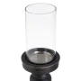 Portavelas Negro Madera Cristal 12 x 12 x 55 cm de BigBuy Home, Candelabros y portavelas - Ref: S8807217, Precio: 35,04 €, De...