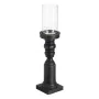 Castiçais Preto Madeira Cristal 12 x 12 x 55 cm de BigBuy Home, Candelabros e suportes para velas - Ref: S8807217, Preço: 35,...