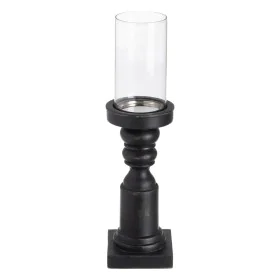 Candleholder Black Wood Crystal 12 x 12 x 47 cm by BigBuy Home, Candelabras and candle holders - Ref: S8807218, Price: 35,63 ...