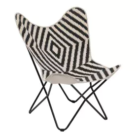 Armchair White Black 75 x 75 x 95 cm by BigBuy Home, Chairs - Ref: S8807237, Price: 105,26 €, Discount: %