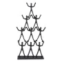 Figura Decorativa Negro Aluminio 36 x 8 x 70 cm de BigBuy Home, Adornos - Ref: S8807241, Precio: 63,96 €, Descuento: %