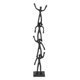 Figura Decorativa Preto Alumínio 13 x 12 x 75 cm de BigBuy Home, Adornos - Ref: S8807243, Preço: 46,94 €, Desconto: %