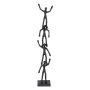 Decorative Figure Black Aluminium 13 x 12 x 75 cm by BigBuy Home, Ornaments - Ref: S8807243, Price: 46,94 €, Discount: %