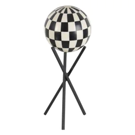 Figura Decorativa Blanco Negro Resina Hierro 15 x 15 x 35 cm de BigBuy Home, Adornos - Ref: S8807257, Precio: 37,58 €, Descue...