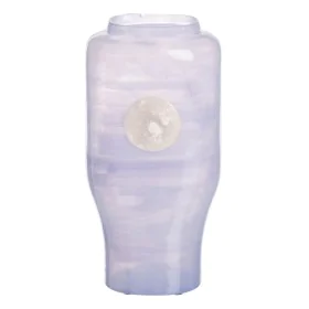 Vase Bleu Blanc Résine Verre 15 x 9 x 31 cm de BigBuy Home, Vases - Réf : S8807262, Prix : 32,28 €, Remise : %