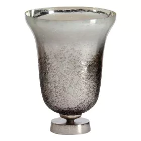 Vase Silver Aluminium Crystal 25 x 25 x 33 cm by BigBuy Home, Vases - Ref: S8807271, Price: 56,40 €, Discount: %