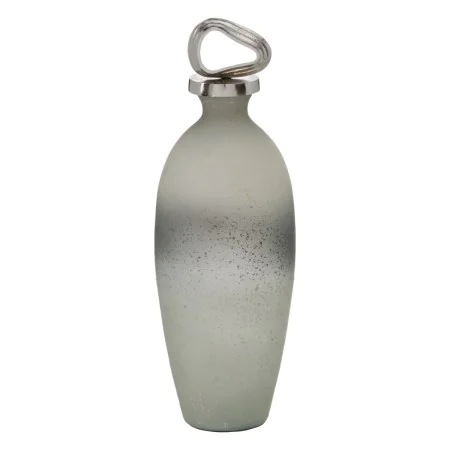 Bottle Grey Silver Aluminium Crystal 15 x 15 x 46 cm Decorative by BigBuy Home, Ornaments - Ref: S8807317, Price: 42,34 €, Di...