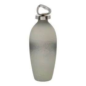 Botella Gris Plateado Aluminio Cristal 12 x 12 x 36 cm Decorativa de BigBuy Home, Adornos - Ref: S8807318, Precio: 34,76 €, D...