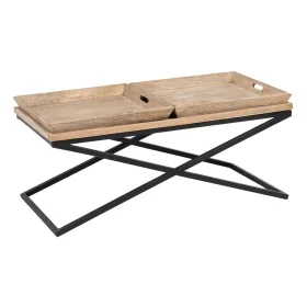 Centre Table Black Natural 120 x 60 x 53 cm by BigBuy Home, Tables - Ref: S8807326, Price: 278,68 €, Discount: %