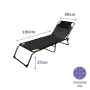 Sun-lounger Marbueno Black 190 x 27 x 58 cm Casual by Marbueno, Sunloungers - Ref: D1400770, Price: 42,10 €, Discount: %