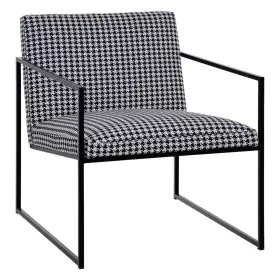 Fauteuil Blanc Noir 65 x 85 x 73 cm de BigBuy Home, Chaises - Réf : S8807336, Prix : 252,96 €, Remise : %