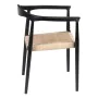 Dining Chair Black Natural Rattan Teak 59 x 58 x 76,5 cm by BigBuy Home, Dining Chairs - Ref: S8807338, Price: 212,46 €, Disc...