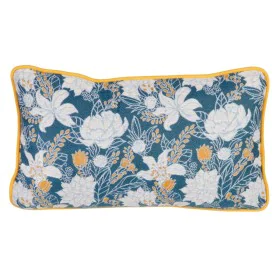 Cuscino Azzurro Fiori 50 x 10 x 30 cm di BigBuy Home, Cuscini decorativi - Rif: S8807373, Prezzo: 12,60 €, Sconto: %