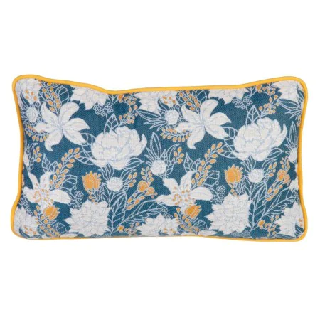 Coussin Bleu Fleurs 50 x 10 x 30 cm de BigBuy Home, Coussins - Réf : S8807373, Prix : 12,60 €, Remise : %