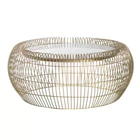 Mesa de Centro Blanco Dorado 71 x 71 x 30 cm de BigBuy Home, Mesas - Ref: S8807413, Precio: 160,28 €, Descuento: %