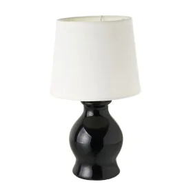 Lampe de bureau Blanc Noir 40 W 220-240 V 15 x 15 x 26 cm de BigBuy Home, Lampes de chevet - Réf : S8807455, Prix : 10,39 €, ...