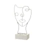 Figurine Décorative Blanc Argenté Céramique Fer 18,5 x 8 x 34,3 cm de BigBuy Home, Objets de décoration - Réf : S8807477, Pri...