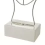 Figurine Décorative Blanc Argenté Céramique Fer 18,5 x 8 x 34,3 cm de BigBuy Home, Objets de décoration - Réf : S8807477, Pri...